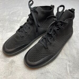 Suavs Mens The Legacy High Top Sneaker Mens 11 Womens 13 Black Knit Lifestyle